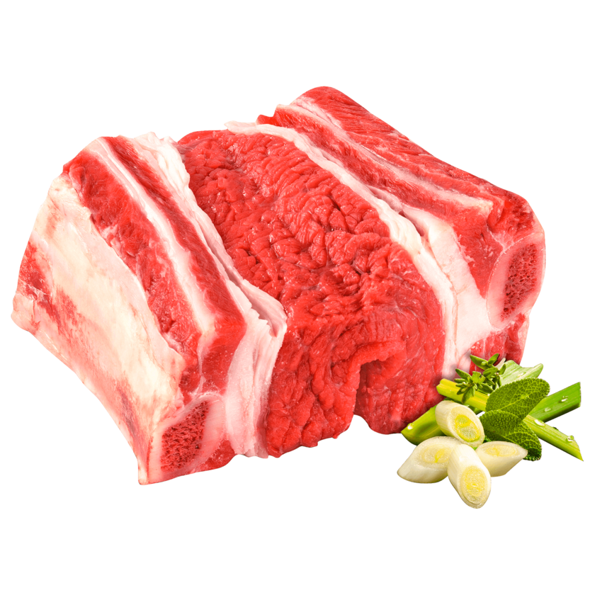 Rindersuppenfleisch mit Knochen